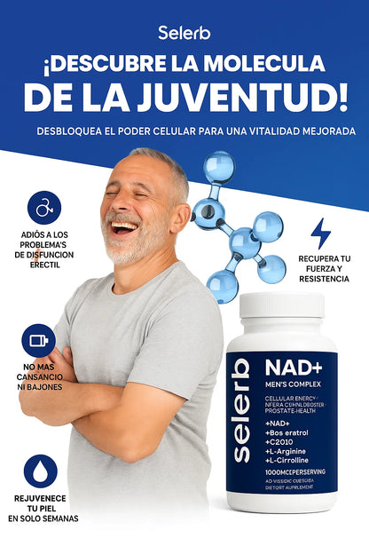 Selerb NAD+ 60 cápsulas | Recupera tu potencia y energía en semanas