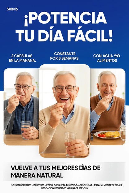 Selerb NAD+ 60 cápsulas | Recupera tu potencia y energía en semanas