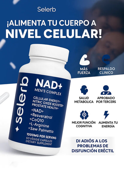 Selerb NAD+ 60 cápsulas | Recupera tu potencia y energía en semanas