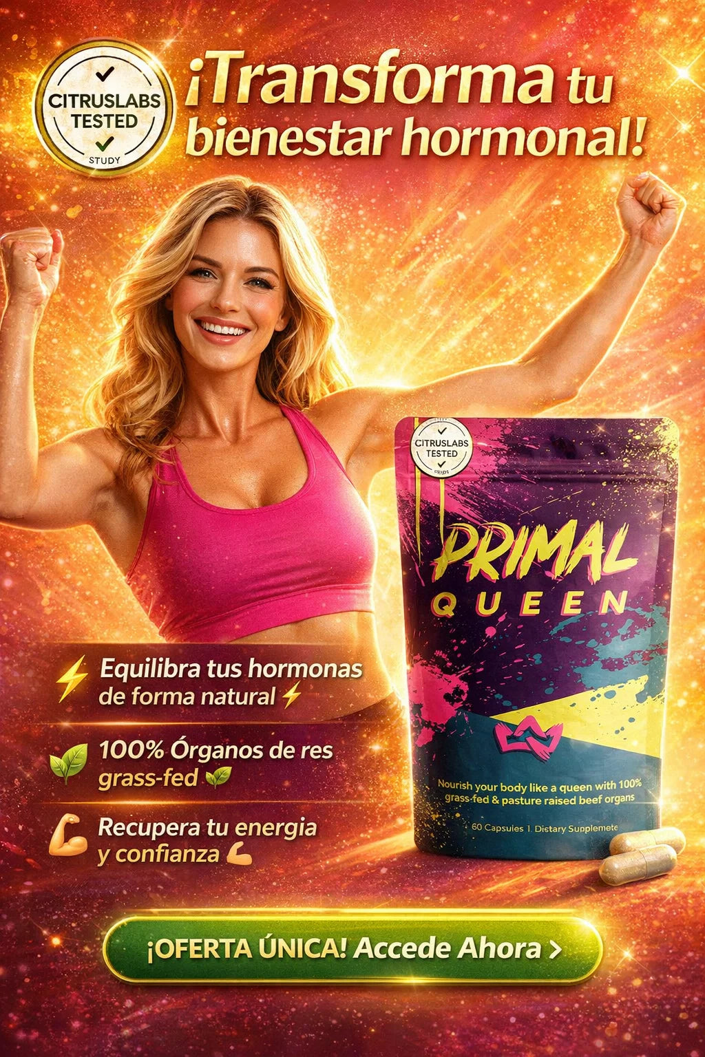 PRIMAL QUEEN EQUILIBRIO HORMONAL Y BIENESTAR FEMENINO 💗✨