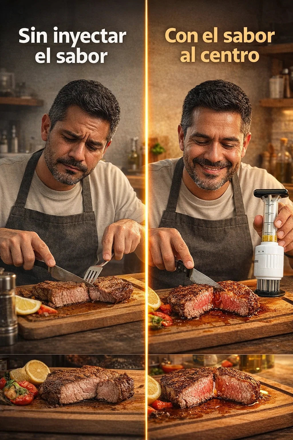 Inyector de salsas para carne - Adoba desde El Interior 💉🥩👨🏻‍🍳