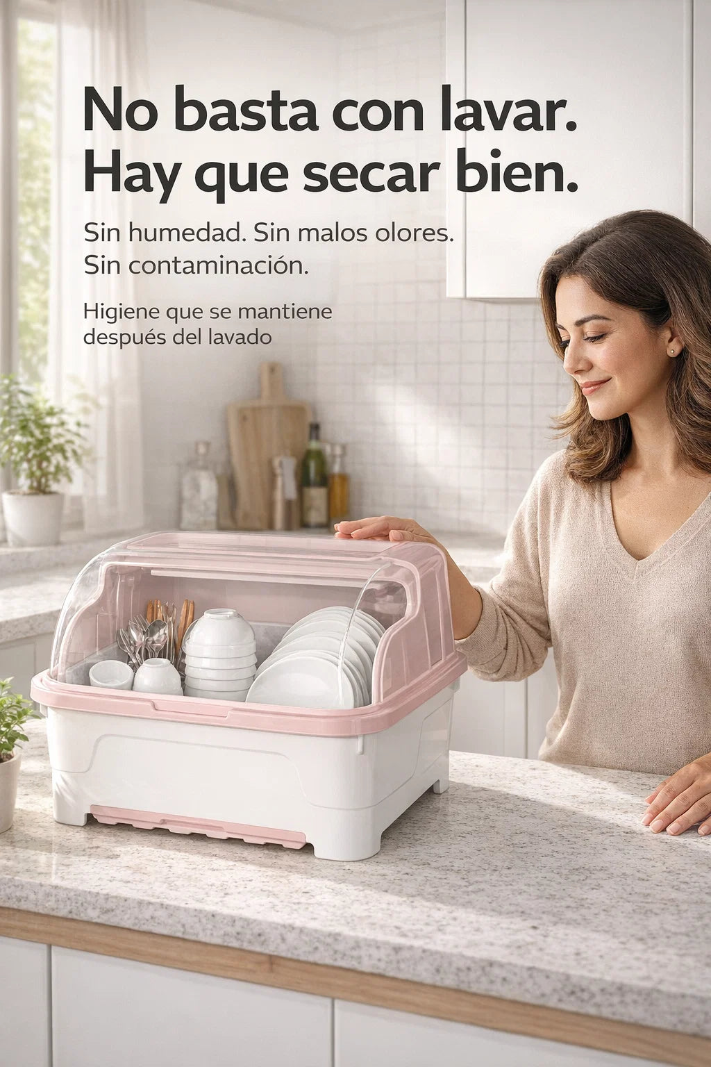 ESCURRIDOR DE PLATOS 2 EN 1 MODERNO 🍽️🧼🧽