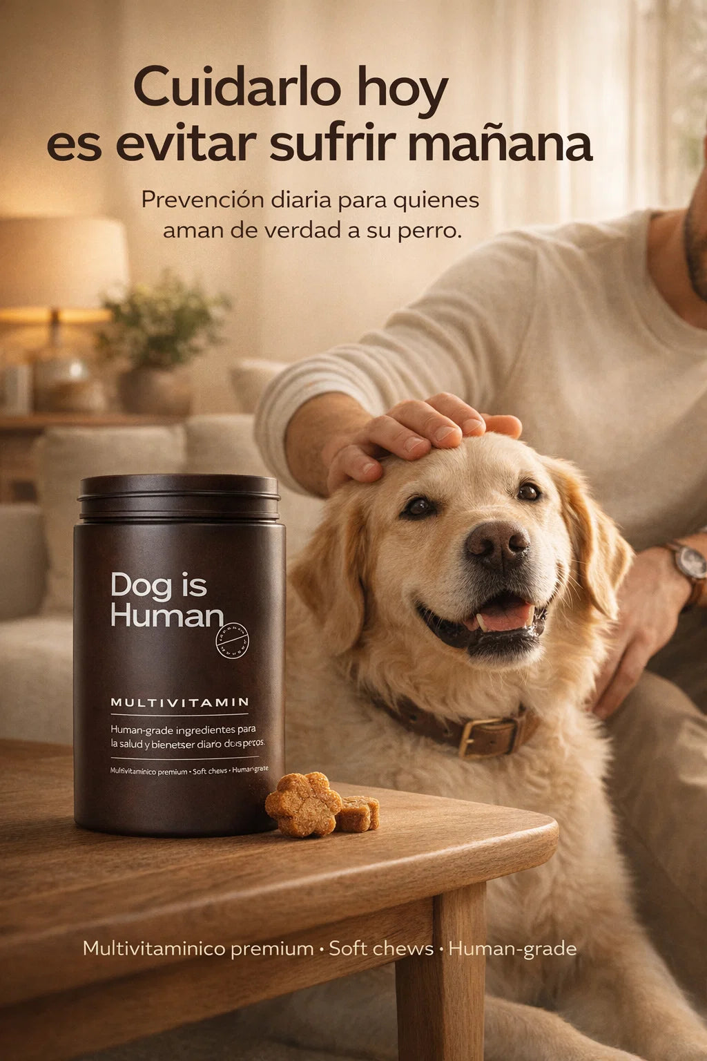 Dog is Human Probiótico Multivitamínico Premium - Mejora el Sistema Inmunológico 🦠☠️🐶🐾