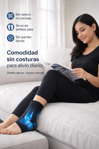 Tobillera x compresión frio o caliente - Esguince / torcedura + inflamación inmediata → alivio 360° sin correas ❄️🔥