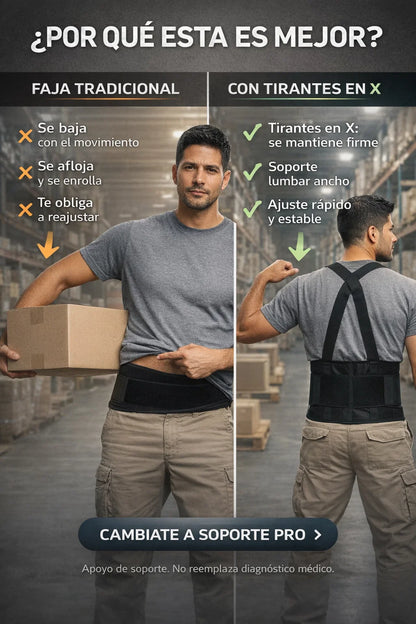 Faja Lumbar - Para Cargar Peso / Evita Lesiones 🤕🏋🏻📦✨