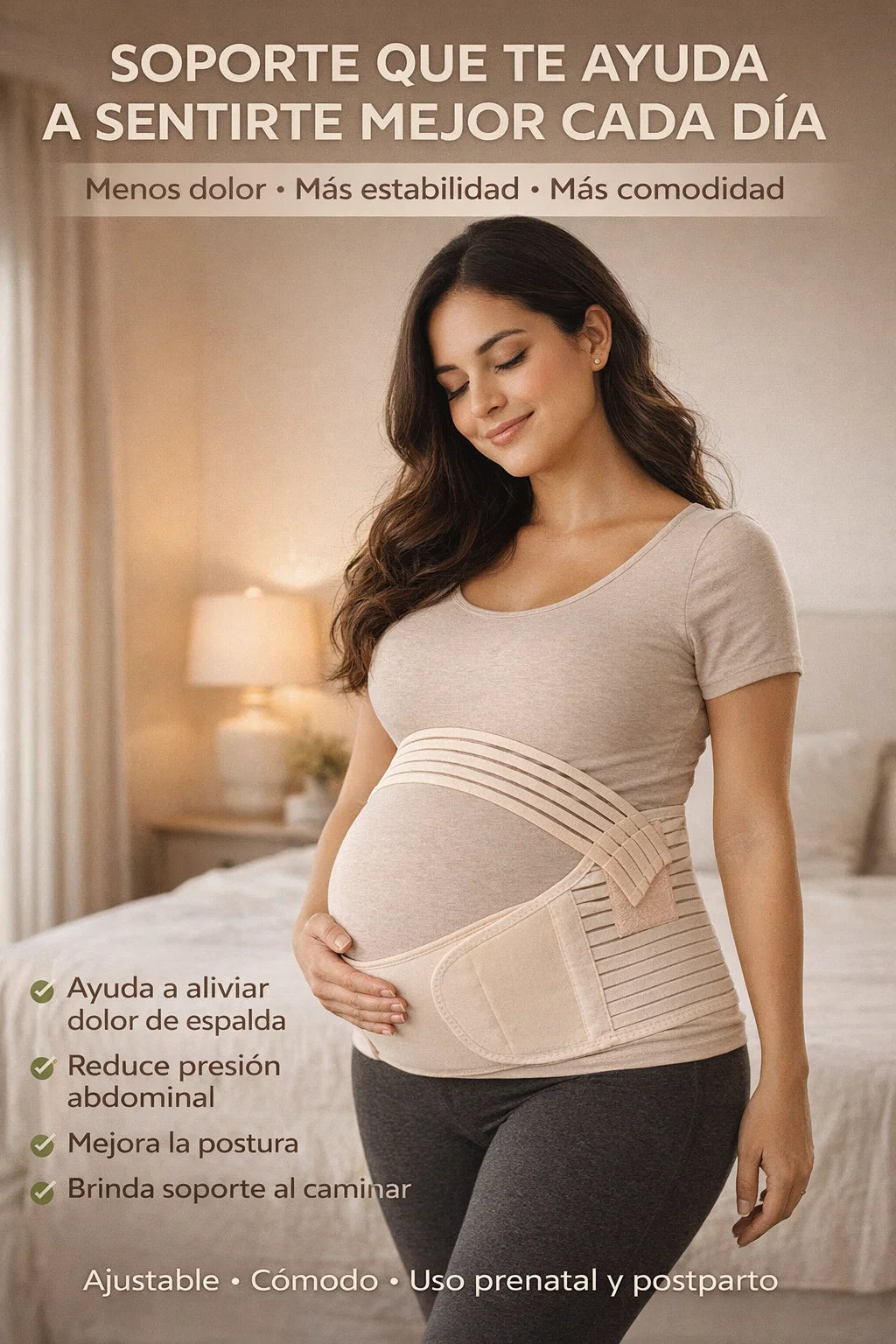 CORRECTOR DE MATERNIDAD APOYA LA ESPALDA Y ENCUENTRA EL ALIVIO 🤰🏻🍃✨