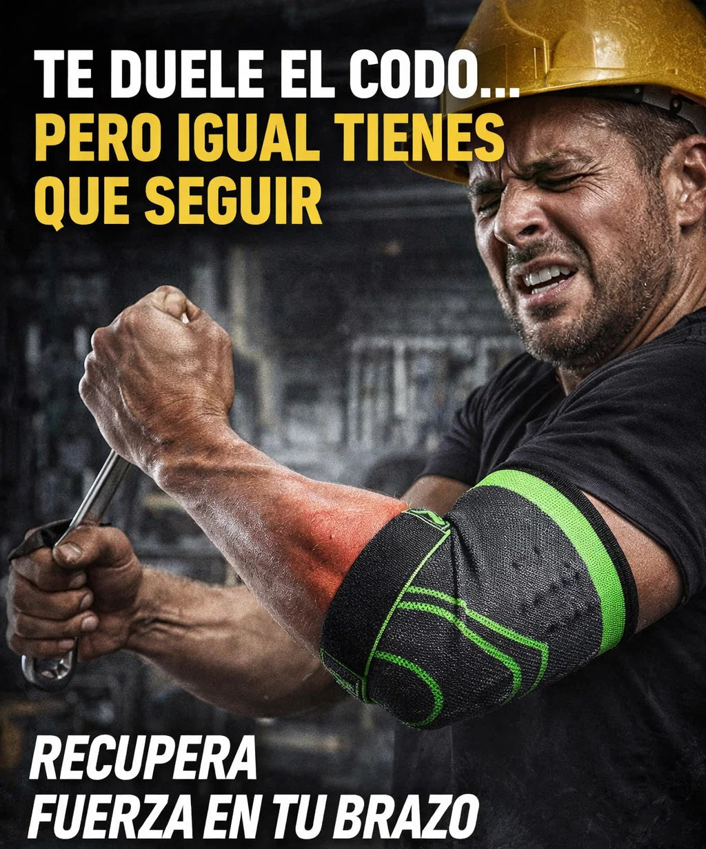 Faja de Compresión Para Codo - Olvídate de esos Dolores Trabajando o Haciendo Deporte